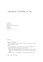 가족생활교육 가족 유형별 프로그램-1