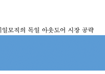 제일모직 빈폴아웃도어 독일 아웃도어시장진출 마케팅전략 분석-1