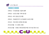 CU 편의점 기업분석과 CU 마케팅전략 제안및 CU 핵심역량분석-4