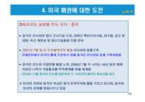 글로벌 사회에서의 주도권 투쟁과 미국패권에 대한 도전-19