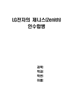[국제경영] LG전자의 제니스(Zenith) 인수합병-1