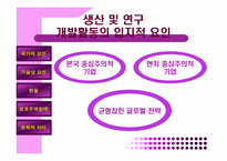 [국제경영학] 생산 및 연구개발활동의 세계적인배치와 조정-9