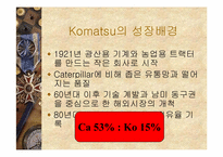 [글로벌전략] Caterpillar와 Komatsu 사례-3