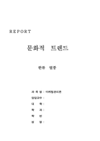 [마케팅관리] 문화적트렌드 한류열풍-1