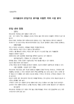 [경영전략] 마이클포터 산업구조 분석을 이용한 커피 시장 분석-1