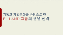 이랜드 기업분석과 경영전략-1