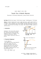 기계기초실험 - 금속 재료의 인장 시험-1