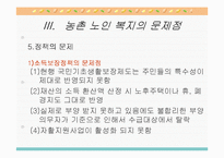 농촌지역 노인복지의 현황과 환경 및 문제점과 노인복지 개선방안-18