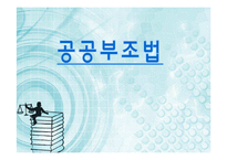 사회복지 - 공공부조법-1