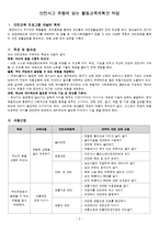 아동안전관리 - 안전사고 유형에 맞는 활동교육계획안-1