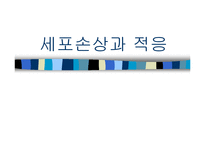 [의학] 세포손상과 적응-1