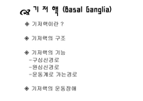 [해부생리] 기저핵[Basal Ganglia]에 대해-1