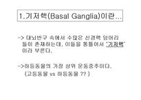 [해부생리] 기저핵[Basal Ganglia]에 대해-2