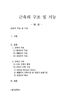 [인체생리학] 근육의 구조 및 기능-1