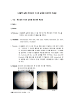 [생물학 실험] 현미경의 구조와 실험용 초자류의 취급법-1
