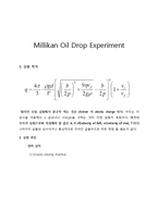 밀리칸[Millikan Oil Drop Experiment] 실험-1