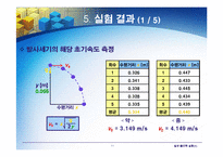 일반물리학실험 - 포물체 운동-11