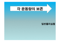 물리실험 - 각 운동량의 보존-1