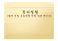 물리실험 - 힘의 측정, 운동마찰 측정, 일과 에너지 측정-1