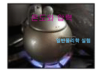 일반물리학 실험 - 온도와 압력-1