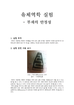 유체역학실험 - 부채의 안정성 실험-1