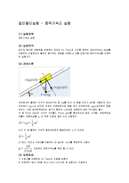 일반물리실험 - 중력가속도 실험-1