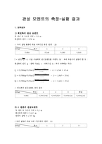 질점의 관성모멘트를 측정하고 이론값과 비교-8