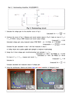 임상의 공학 실험 - Operational Amplifier[op-amp를 이용한 기본적인 비반전 증폭기, 반전 증폭기, 비교기 실험결과]-4