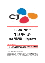 [제일제당자기소개서] CJ제일제당 합격자 자기소개서예문_CJ제일제당합격자소서샘플_CJ제일제당(엔지니어)공채입사지원서_CJ제일제당엔지니어채용자기소개서자소서_제일제당자소서-1