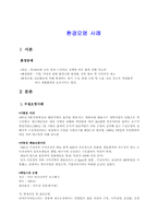 환경오염 사례(수질 대기 토양 방사능 다이옥신)-1
