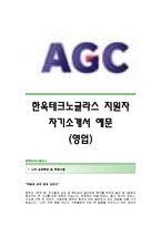 한욱테크노글라스 서류합격 자기소개서,AGC한욱테크노글라스(영업)합격자소서샘플,한욱테크노글라스(영업직)공채입사지원서,한욱테크노글라스채용자기소개서자소서,한욱테크노글라스자소서항목-1