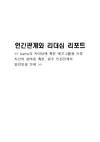 [경영경제] 인간관계와 리더십 리포트-1