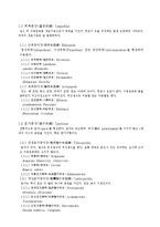 환경미생물학-동물 분류표-2