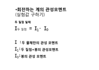 [자연과학] 관성모멘트의 측정 PPT-5