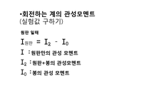 [자연과학] 관성모멘트의 측정 PPT-6