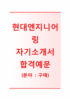 [현대엔지니어링-구매팀합격자기소개서]현대엔지니어링자소서,면접기출문제,현대엔지니어링공채자기소개서,현대엔지니어링채용자소서-1