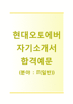 [현대오토에버-IT분야합격자기소개서]현대오토에버자소서+면접기출문제_현대오토에버공채자기소개서_현대오토에버채용자소서_현대오토에버자기소개서-1