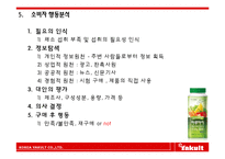 한국야쿠르트 하루야채 마케팅전략분석과 소비자행동분석및 하루야채 마케팅전략 제언-15