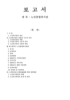 [지역사회복지론] 노인종합복지관-1
