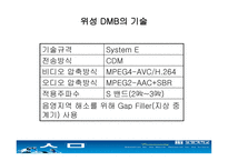 dmb에 대해서 레포트-11