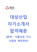 [대성산업-서울석유가스사업부합격자기소개서]대성산업자소서+[면접기출문제]_대성산업공채자기소개서_대성산업채용자소서_대성산업자기소개서_대성산업자소서항목-1