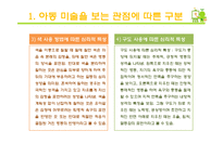 아동미술 - 아동미술 관련 이론(아동 미술을 보는 관점에 따른 구분 - 인지발달이론, 개성표현이론, 지각발달이론, 발생반복이론, 인물화 검사)-9
