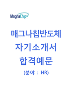 [매그나칩반도체-HR인사팀합격자기소개서]매그나칩반도체자소서+[면접기출문제]_매그나칩반도체공채자기소개서_매그나칩반도체채용자소서-1