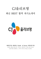 CJ올리브영 Sales & 고객서비스 인턴 최신 BEST 합격 자기소개서!!!!-1