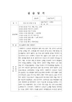 정신요양원, 정신장애인 사회복귀시설 4주간 현장실습일지, 사회복지현장실습-1