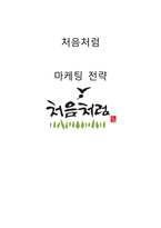 처음처럼 시장점유율 상승위한 마케팅전략분석과 처음처럼 향후방향전략 제안-1