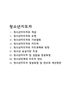 청소년지도자(개념, 지도과제 청소년지도사, 청소년상담원)-1