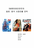 [국제경영] SM엔터테인먼트의 일본,중국시장진출-1