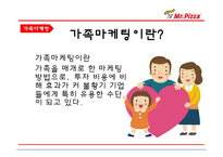 미스터피자 마케팅 전략분석 / 미스터피자 가족마케팅전략분석및 새로운 전략제안 PPT-18