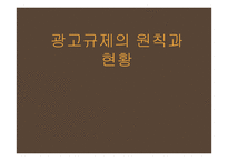 광고규제의 원칙과 현황-1